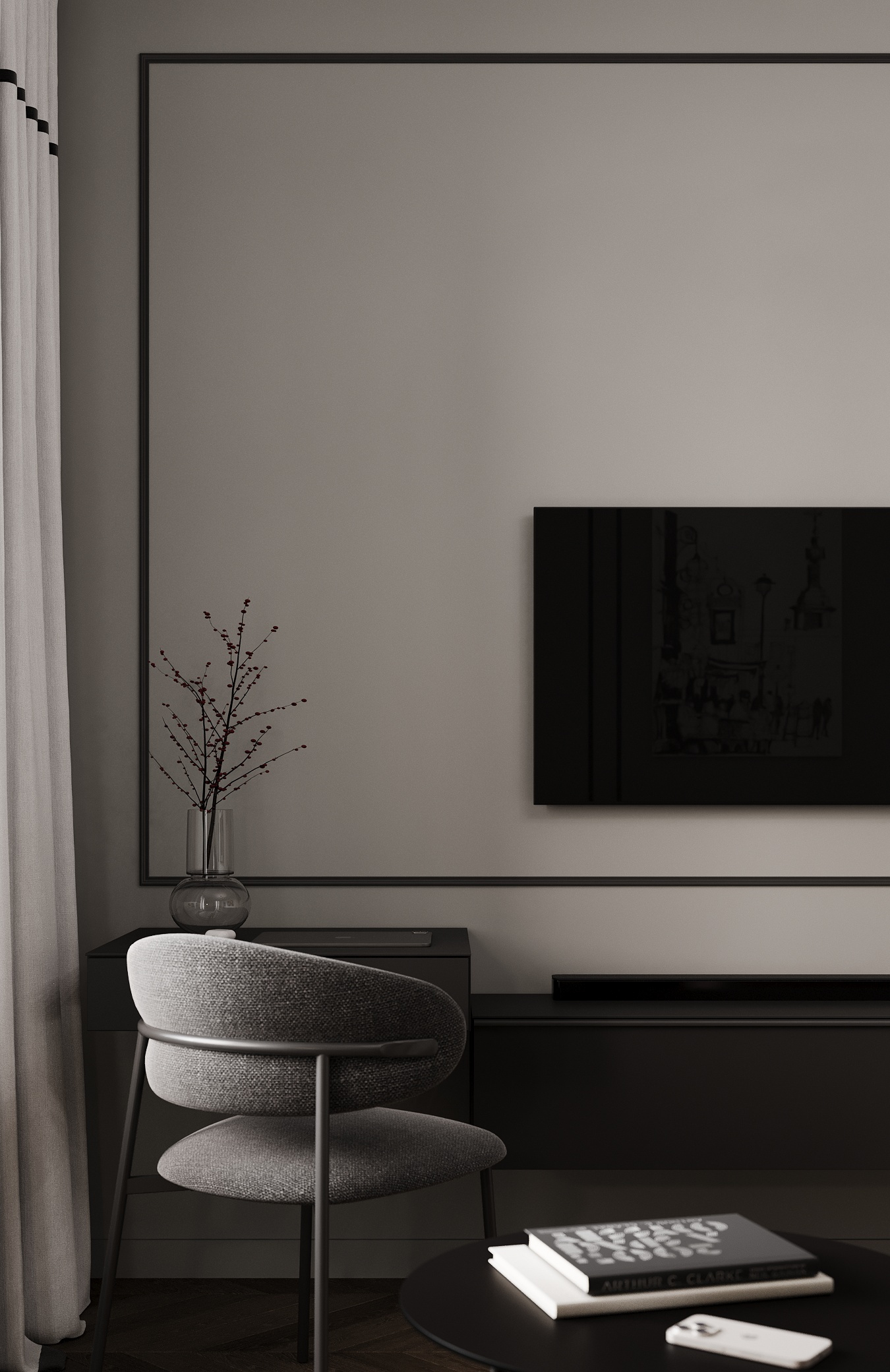 Обложка проекта: Современная квартира с парижским настроением для пары