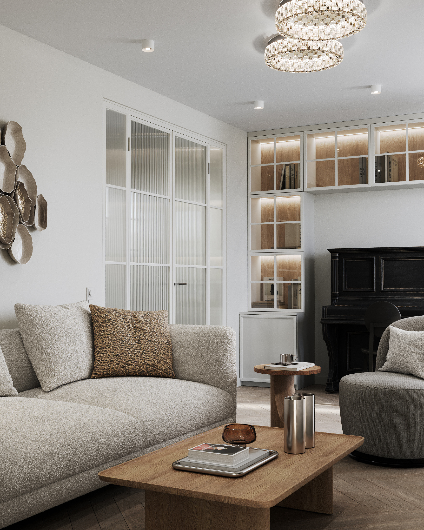 Обложка проекта: Трехкомнатная квартира в старом фонде. Бриз Средиземноморья.