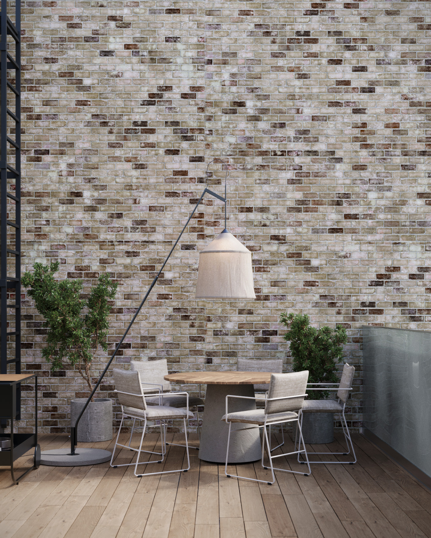 Терраса в трехуровневой квартире