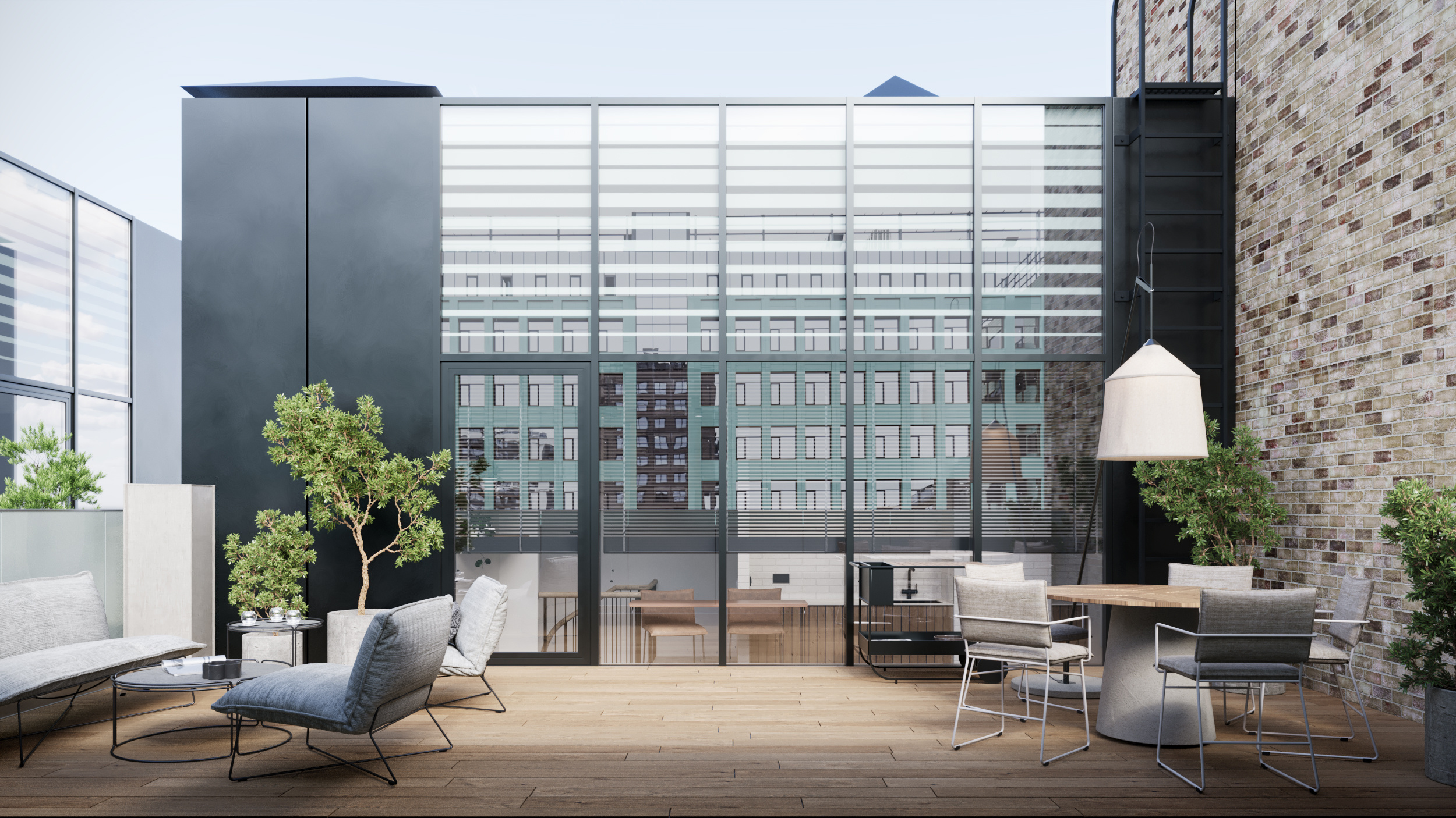 Обложка проекта: Терраса в трехуровневой квартире