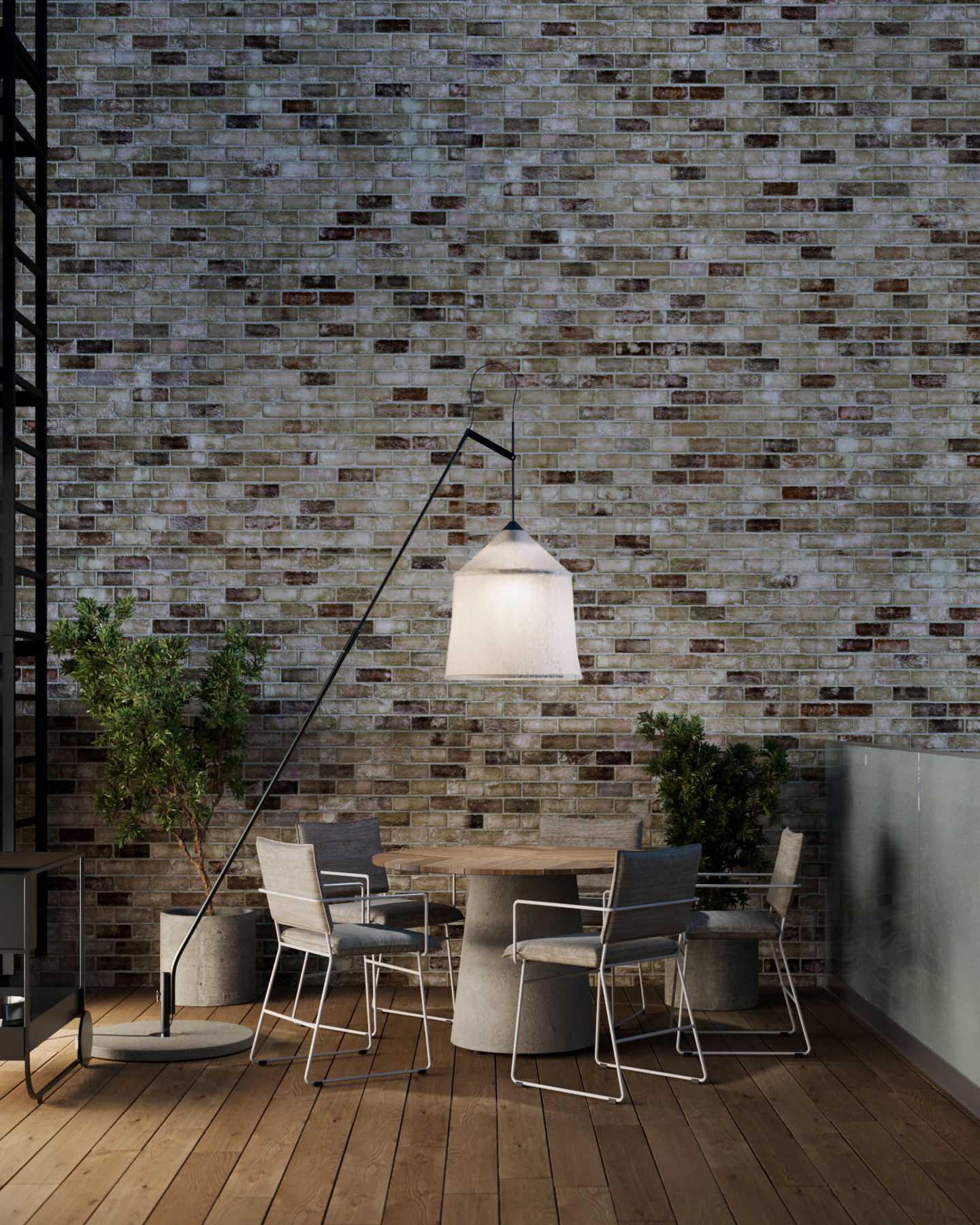 Терраса в трехуровневой квартире