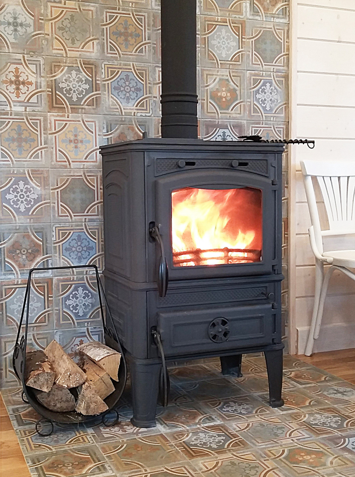 Одноэтажный загородный дом с баней