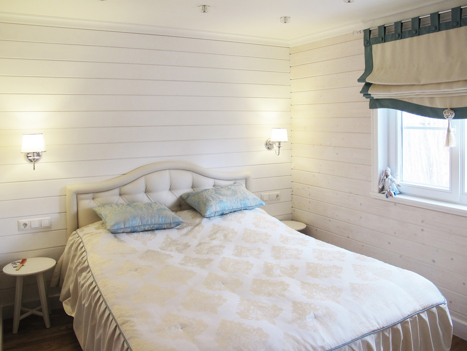 Одноэтажный загородный дом с баней