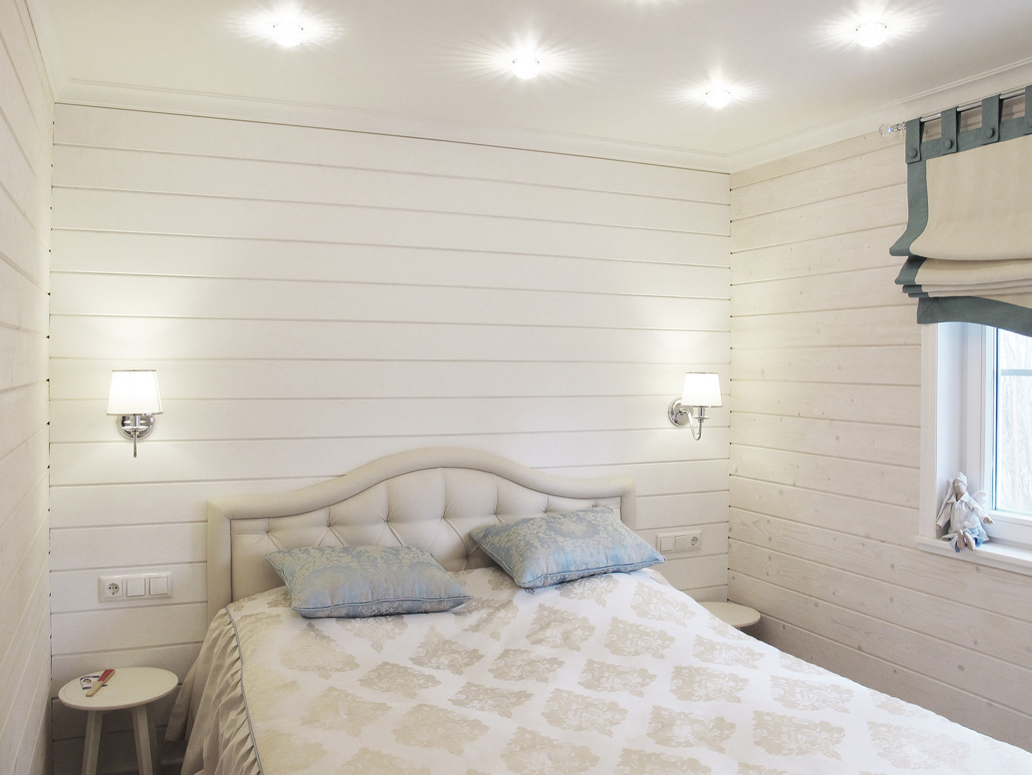 Одноэтажный загородный дом с баней