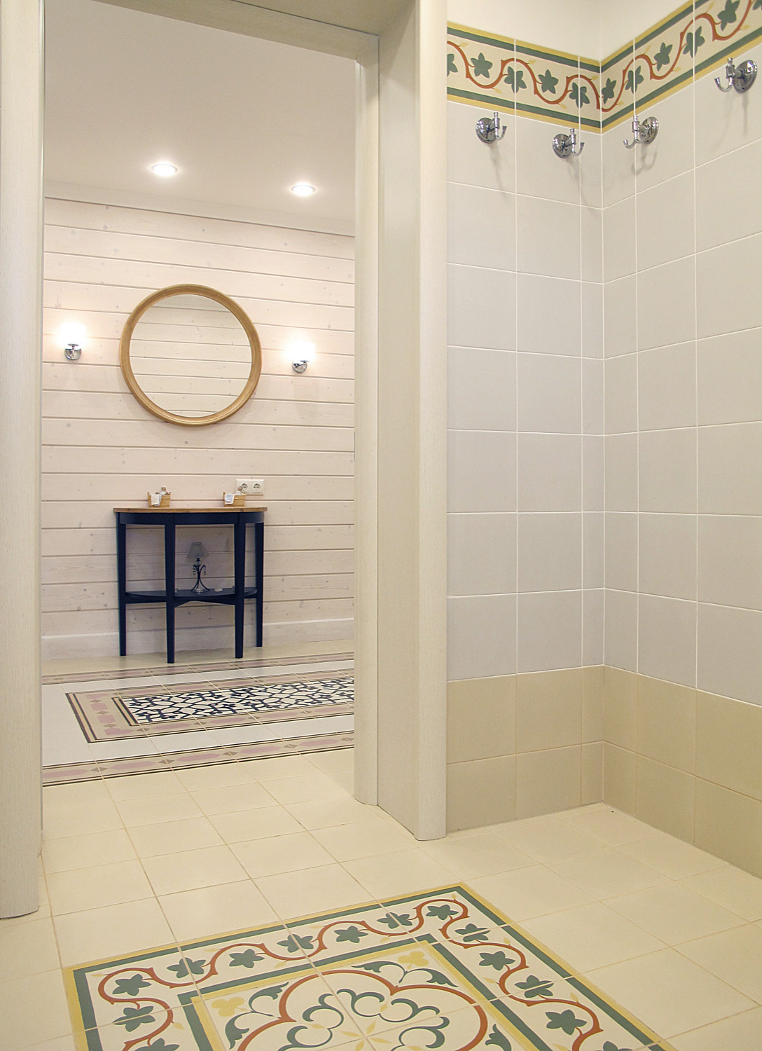 Одноэтажный загородный дом с баней