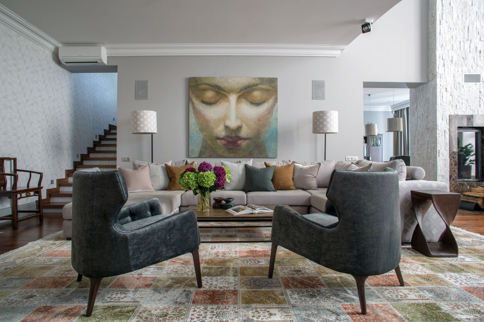 частный дом, гостиная