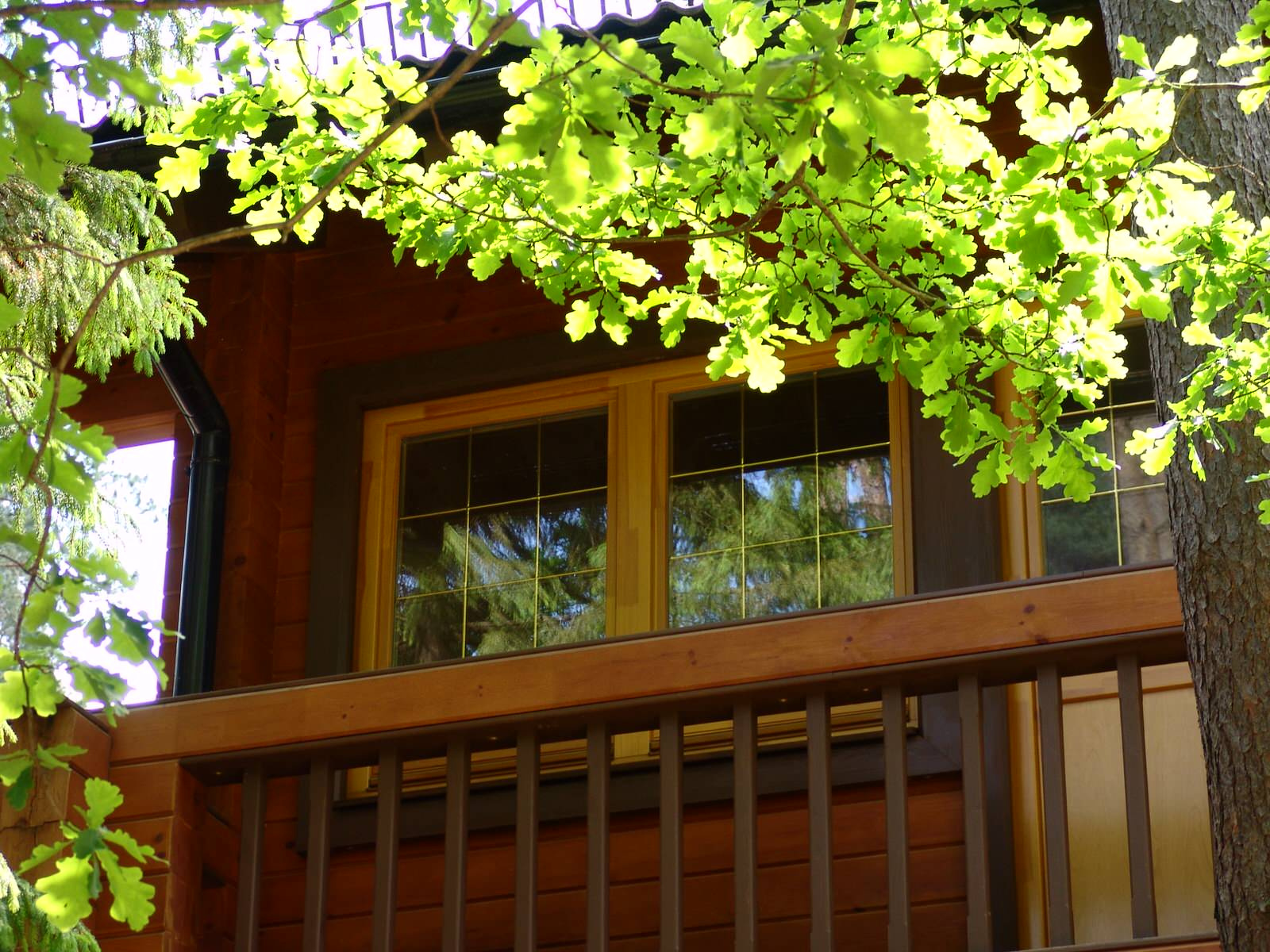 Деревянные окна в домах из клееного бруса