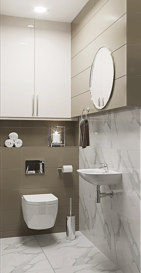 Санузел в квартире жк Острова