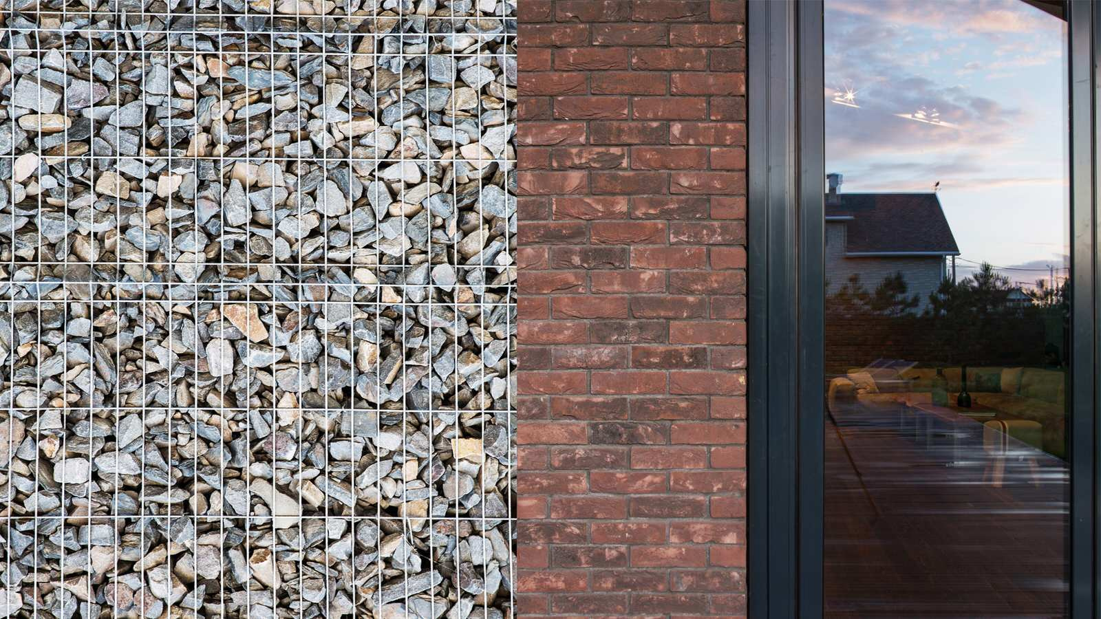 Забор из габионов