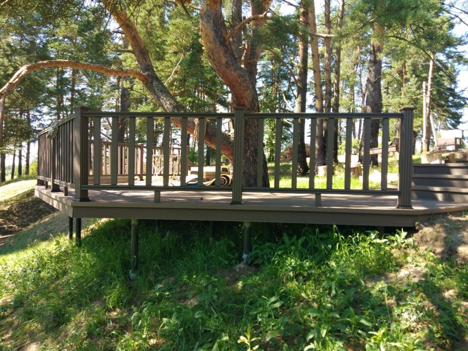 Терраса с подсветкой