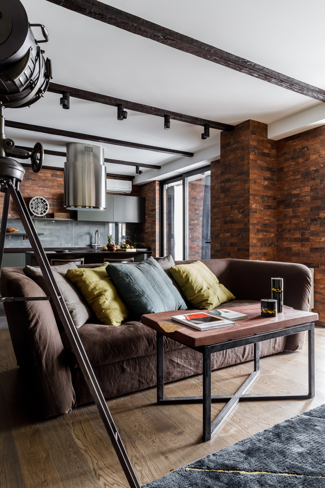 Фото гостиной реализованного проекта квартиры ЖК "Центральный"