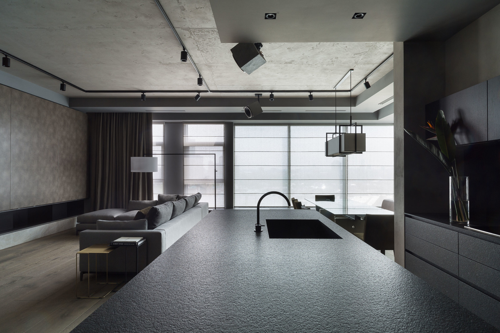 Houzz тур: Квартира для ценителей красоты бетона