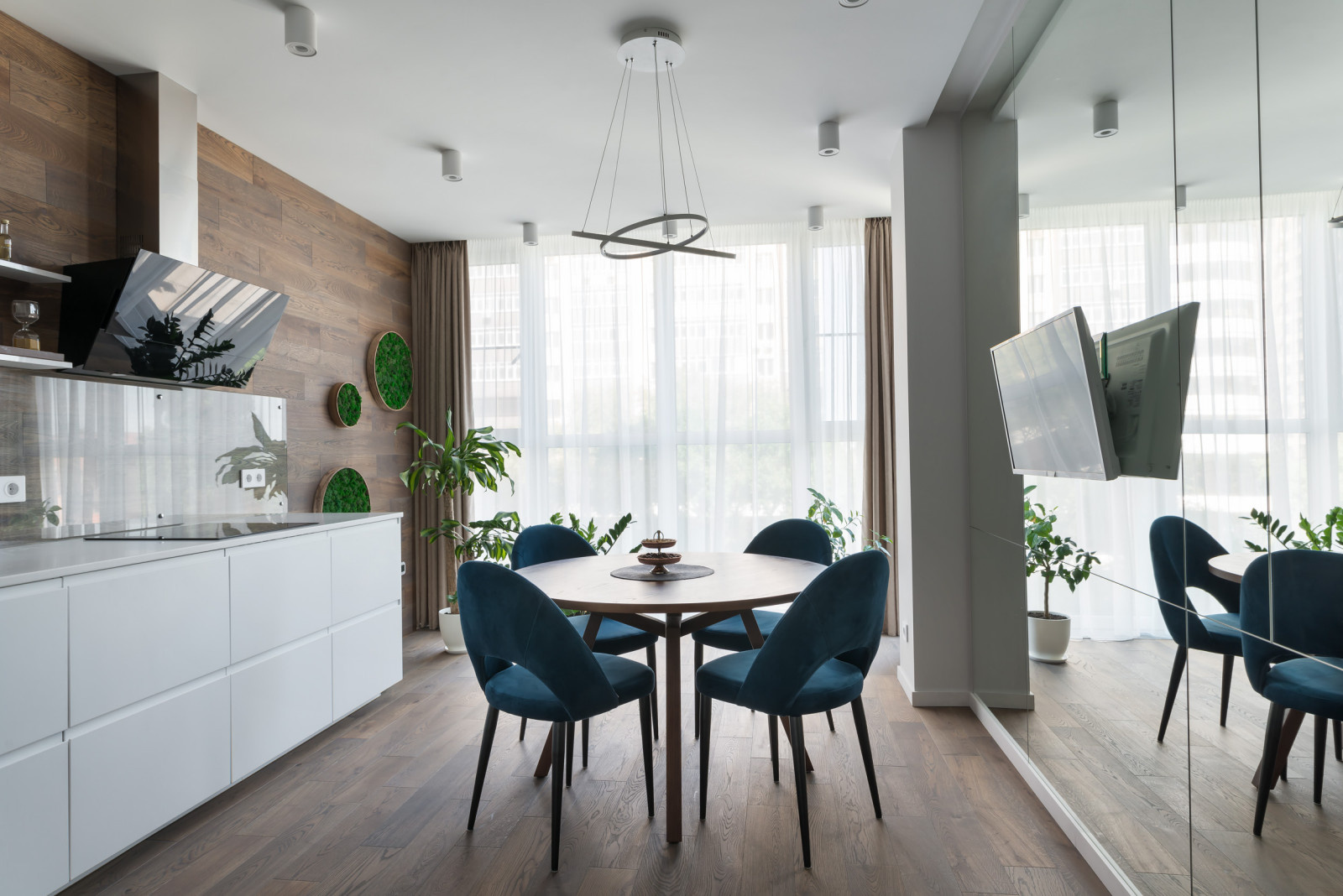 White and Wood Интерьер квртиры в ЖК "Лермонтов" в Ростов-на-Дону
