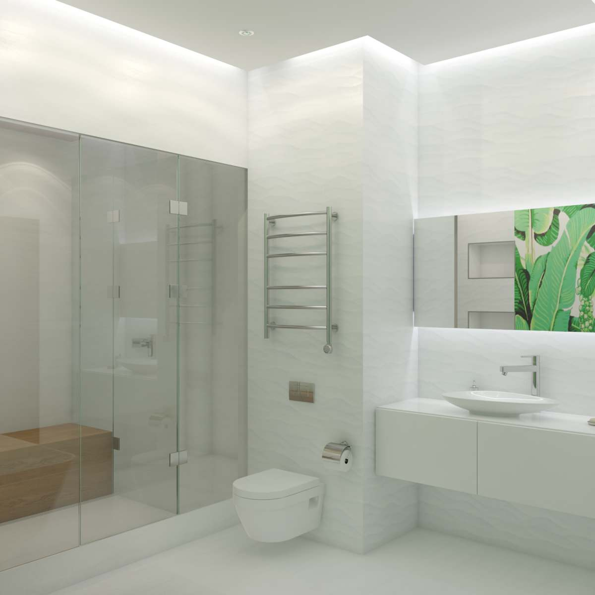 Apartment 80 m2 minimalism style