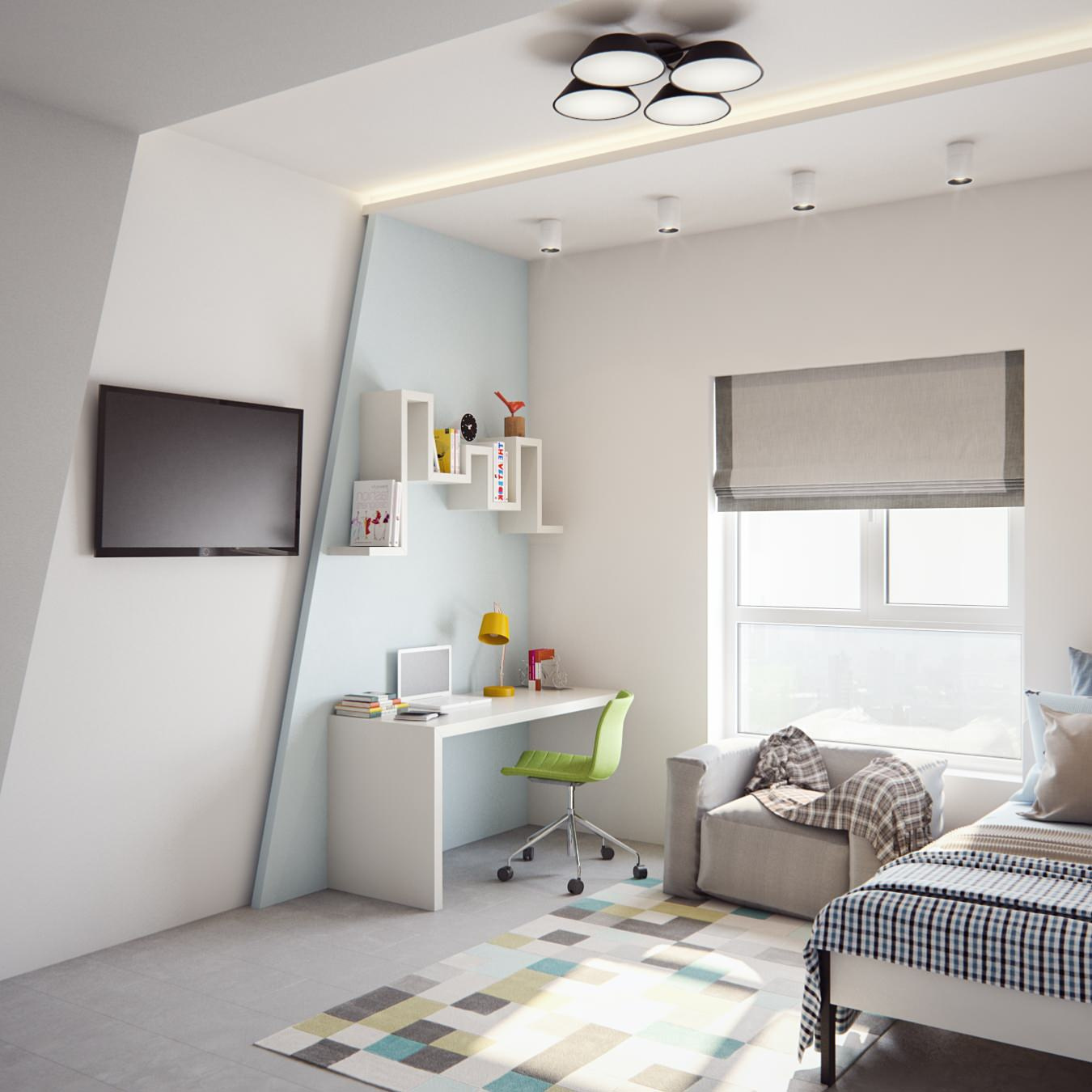 Apartment 80 m2 minimalism style