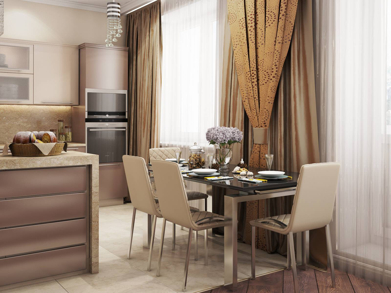 3-х комнатная квартира в ЖК Мичуринский, 107 кв.м.