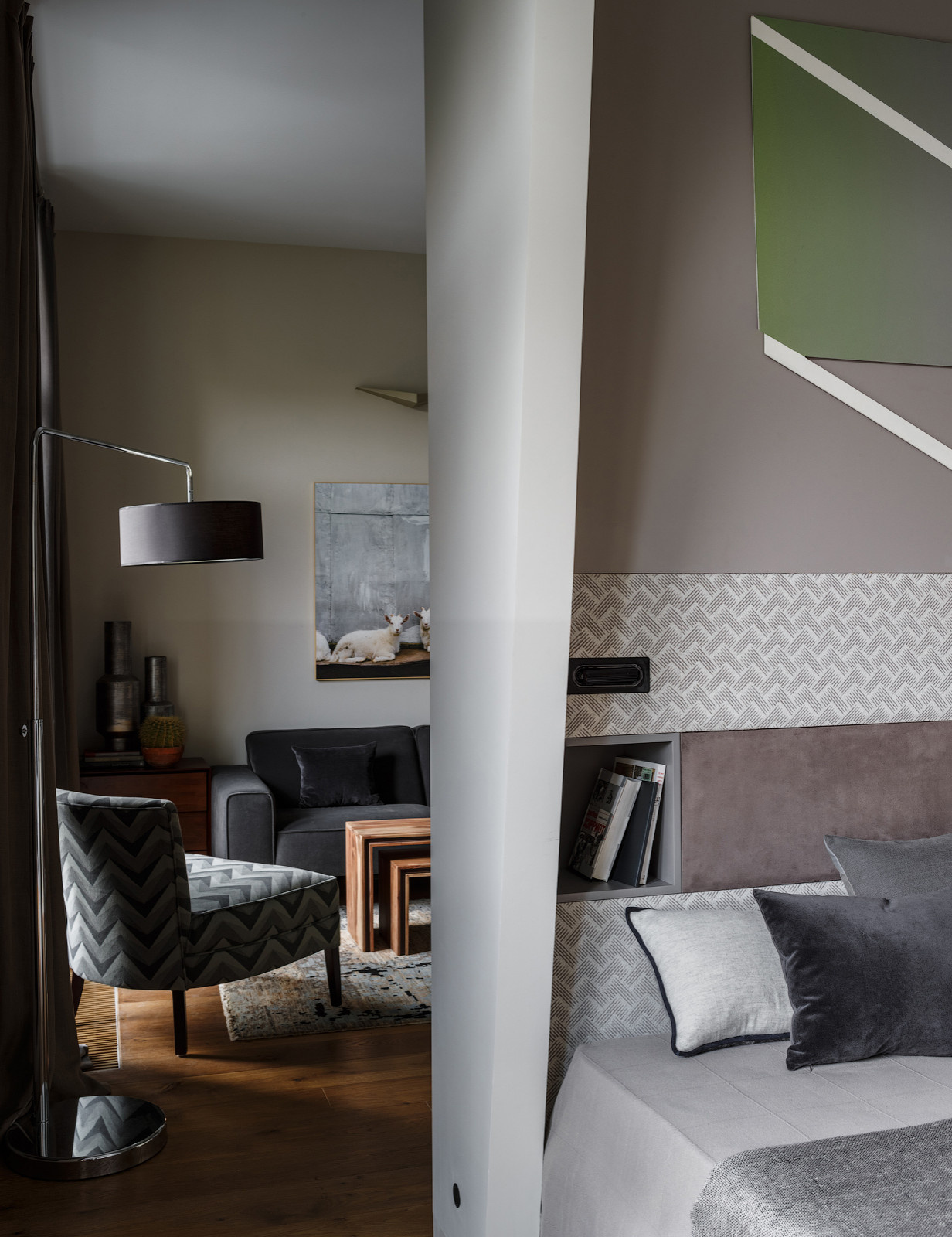 Монохромная квартира на Добрынинской