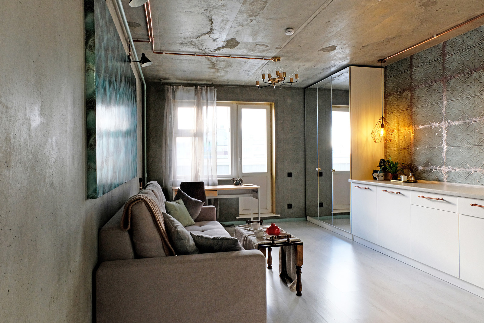 Студия в урбанистском стиле