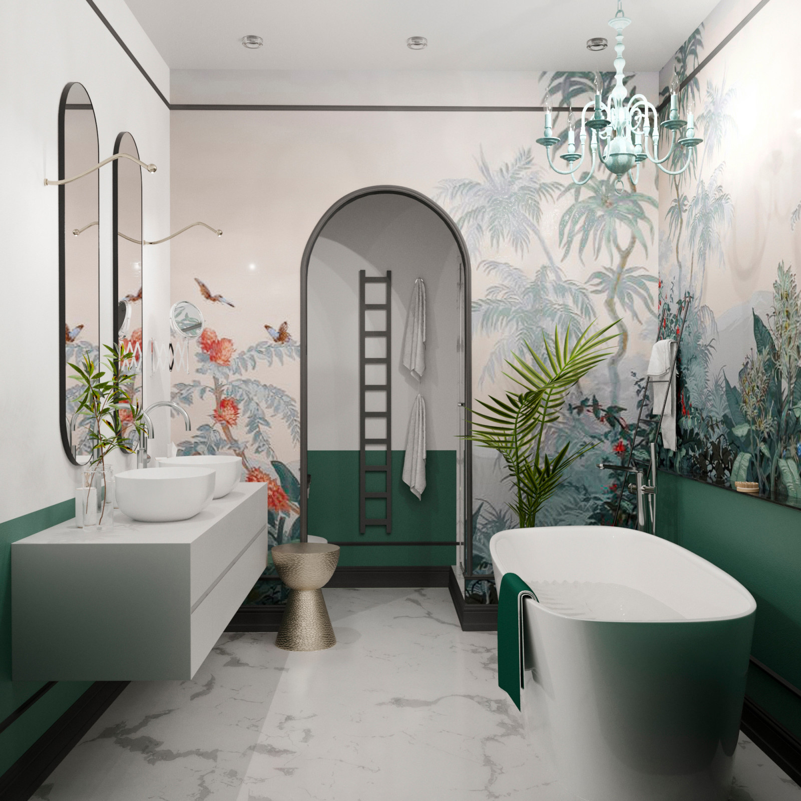 Дизайн-проект трехкомнатной квартиры в ЖК "Платинум"