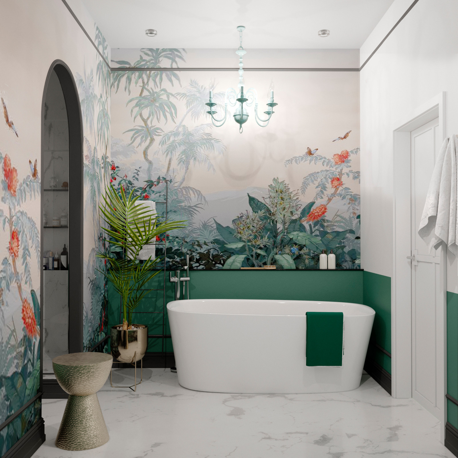 Дизайн-проект трехкомнатной квартиры в ЖК "Платинум"