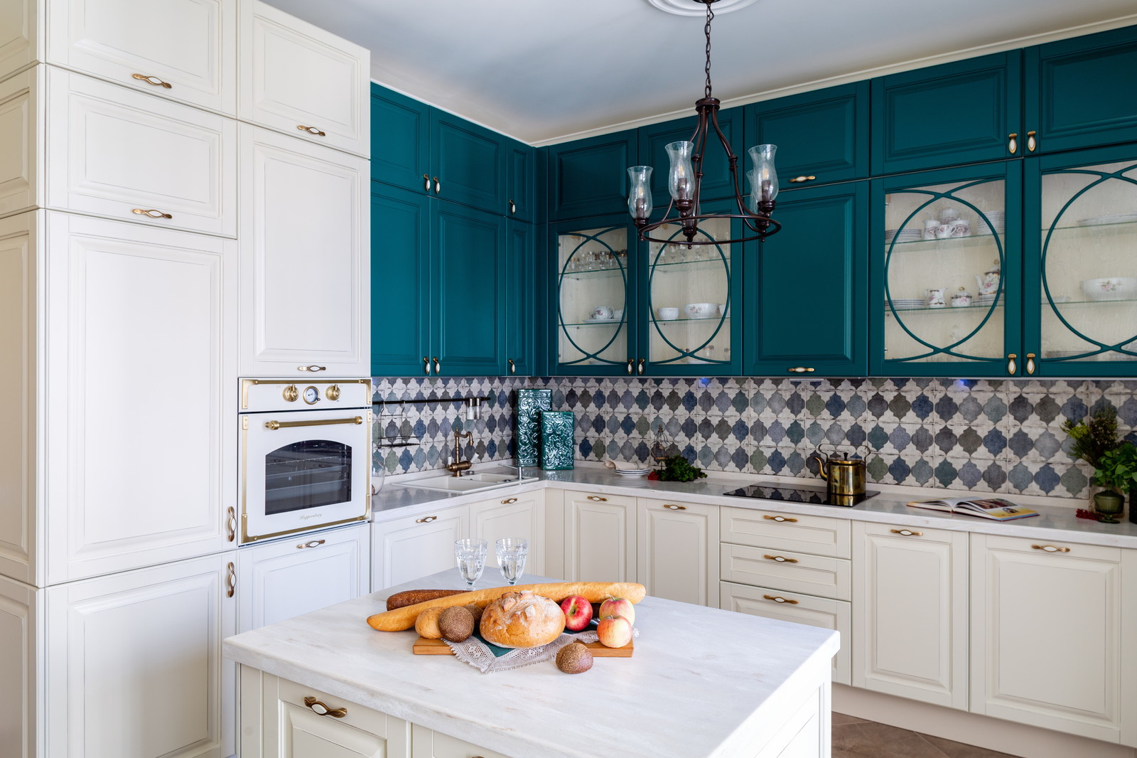 Кухня-гостиная в проекте "Лесная Зелень"