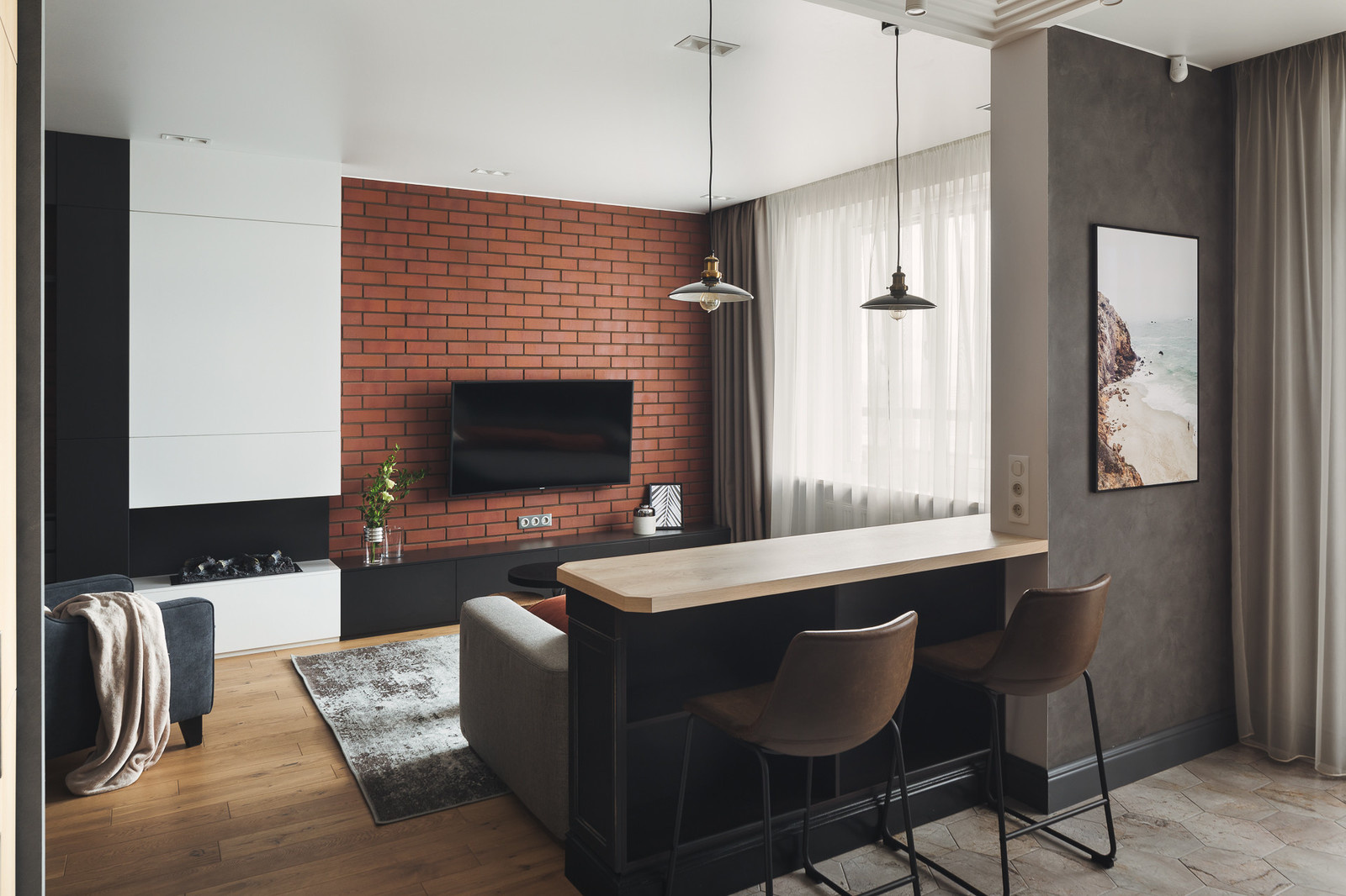 Современный минимализм с элементами лофта