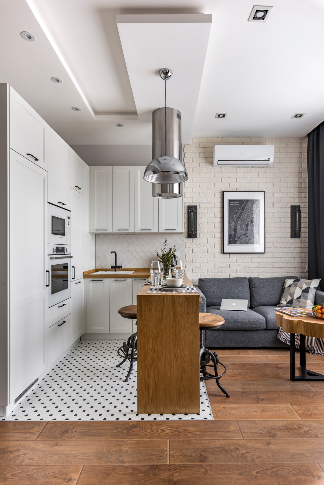 Студия 38м2 в стиле лофт для сдачи в аренду