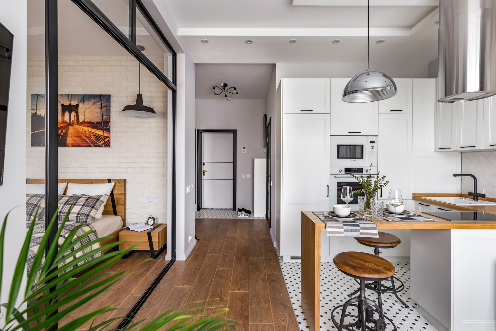 Студия 38м2 в стиле лофт для сдачи в аренду