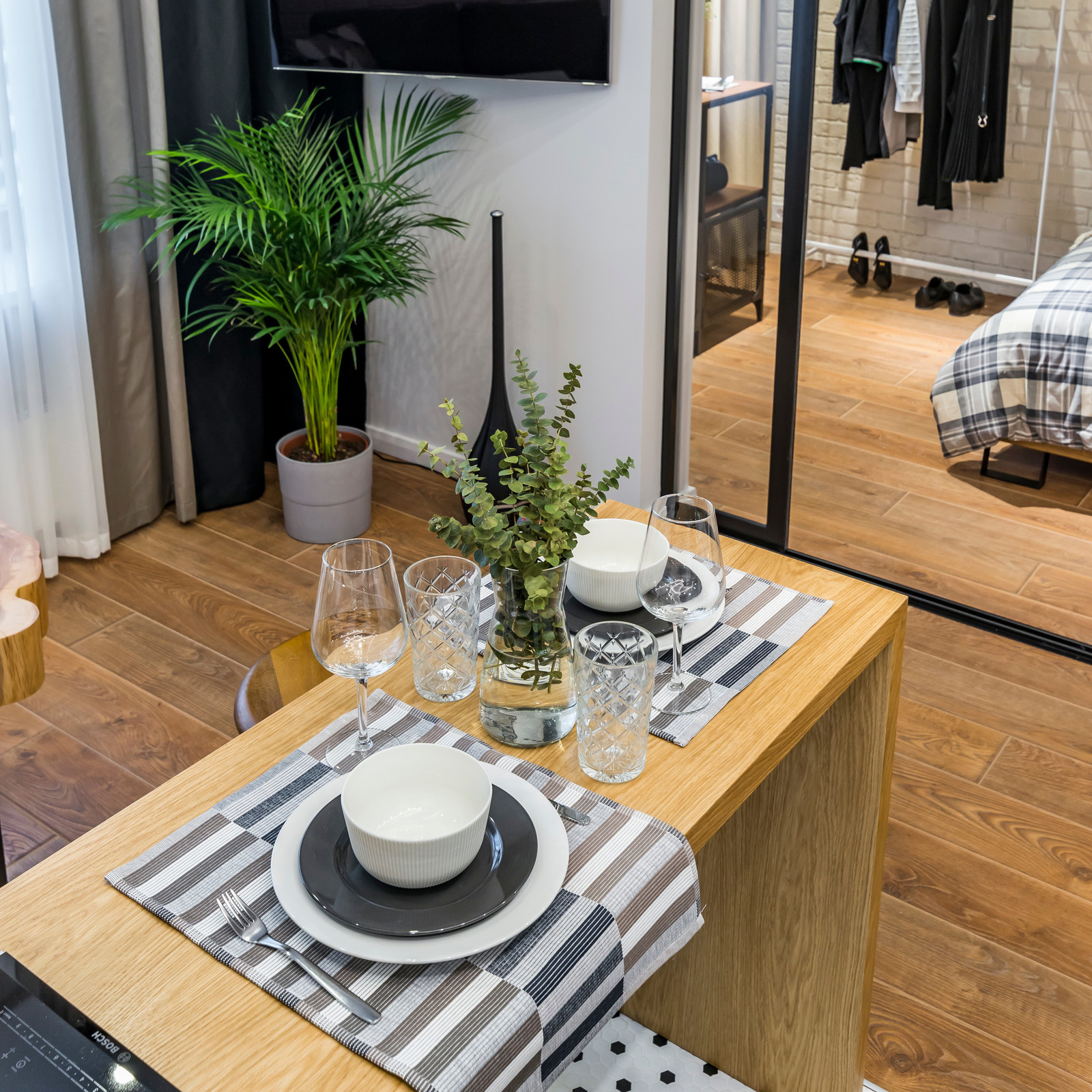 Студия 38м2 в стиле лофт для сдачи в аренду