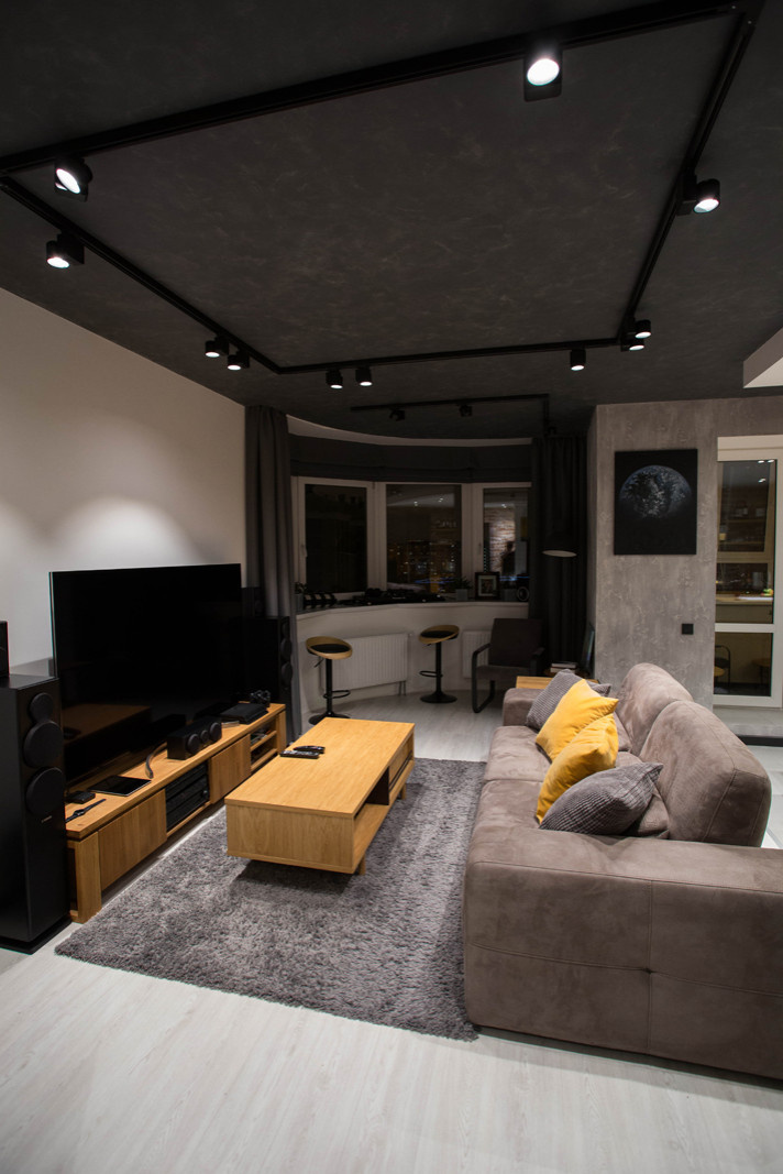 Реализованный проект евродвушки с элементами стиля Лофт