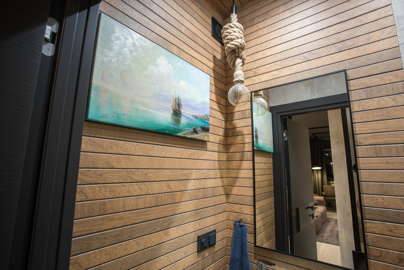 Реализованный проект евродвушки с элементами стиля Лофт