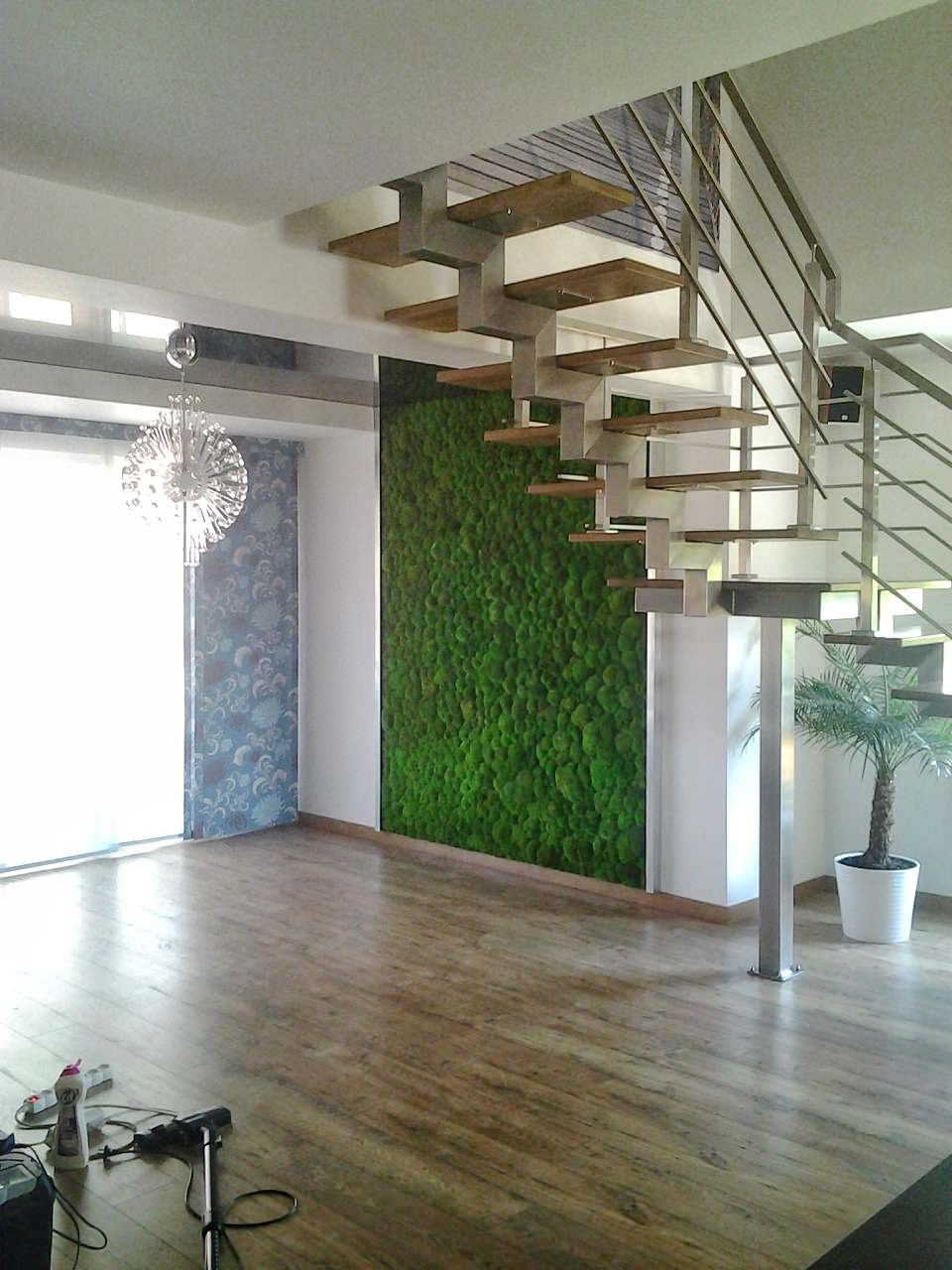 Живой мох в интерьере