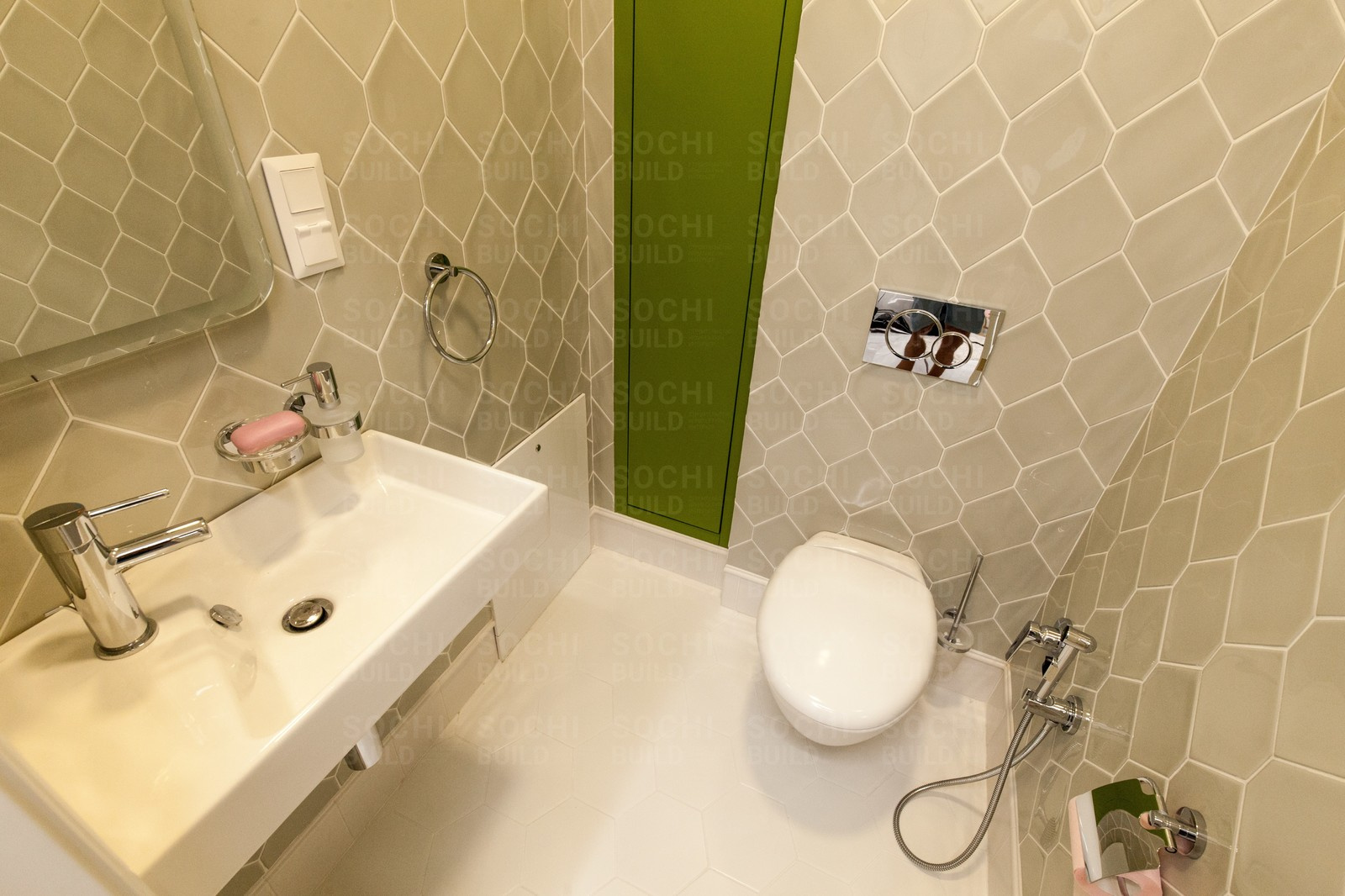 Квартира в ЖК «Актер Гэлакси», 78м², стиль: современная классика. Сочи