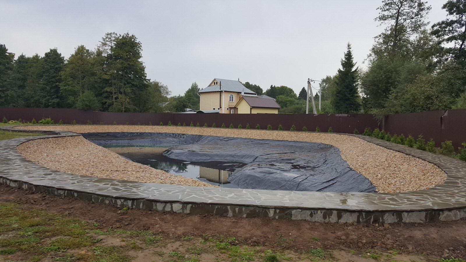Строительство пруда для рыб