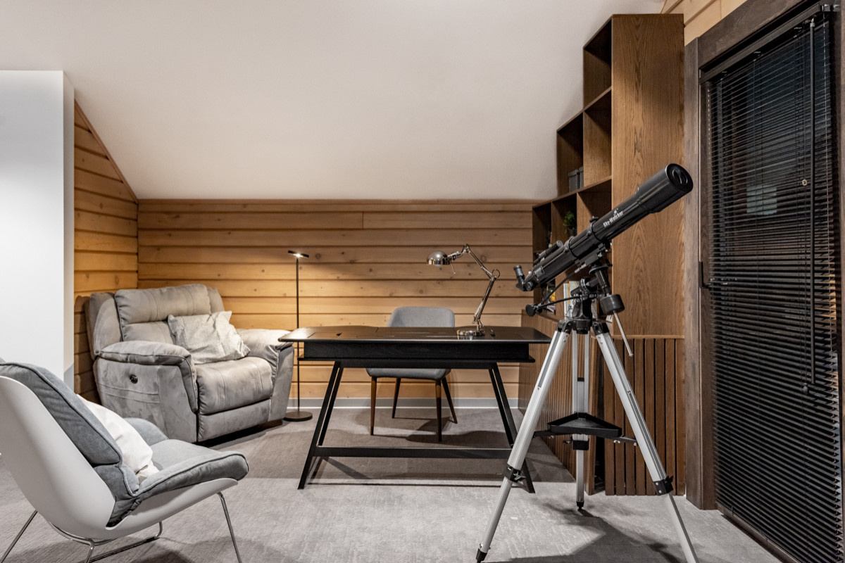 Дом среди берёз