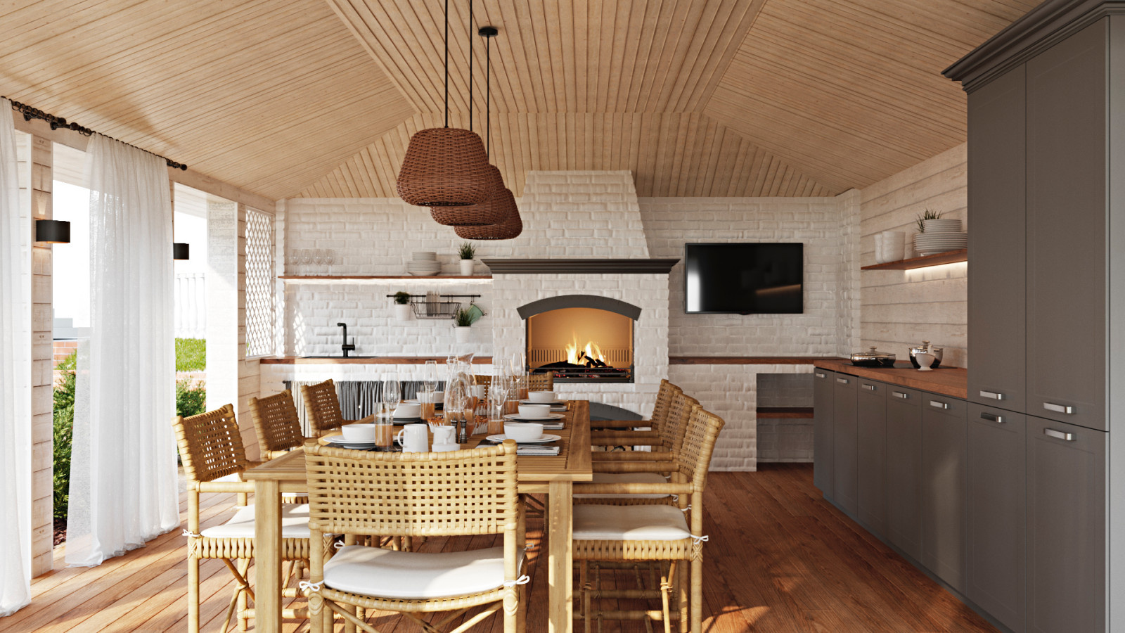 Обложка проекта: Загородный дом в лесу