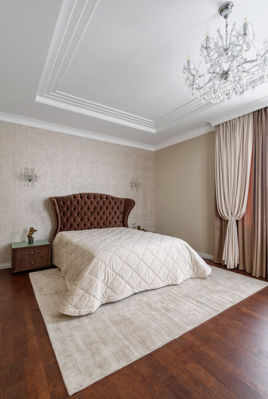 Реализованный коттедж.,190м2 Семилуки, мастер-спальня