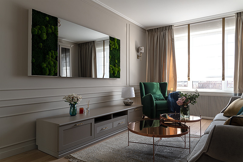 Интерьер гостиной для заслуженной артистки России Анны Фроловцевой