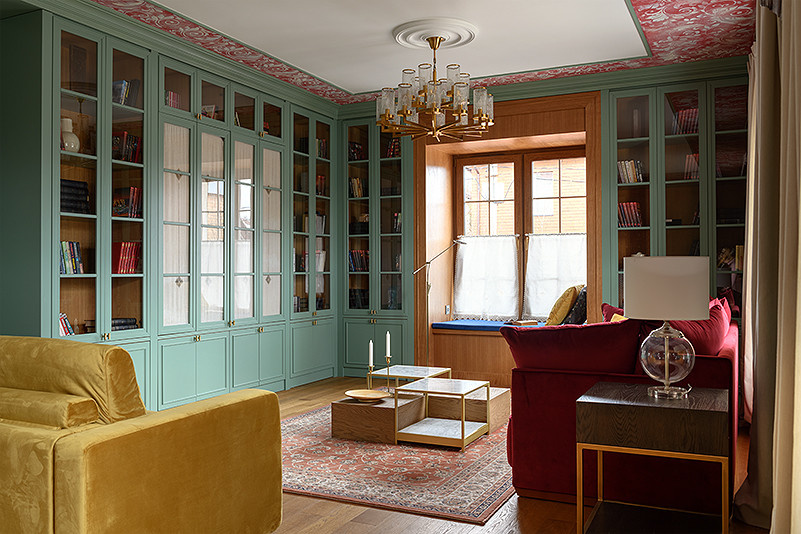 Проект недели: Пряничная гостиная с изразцовым камином