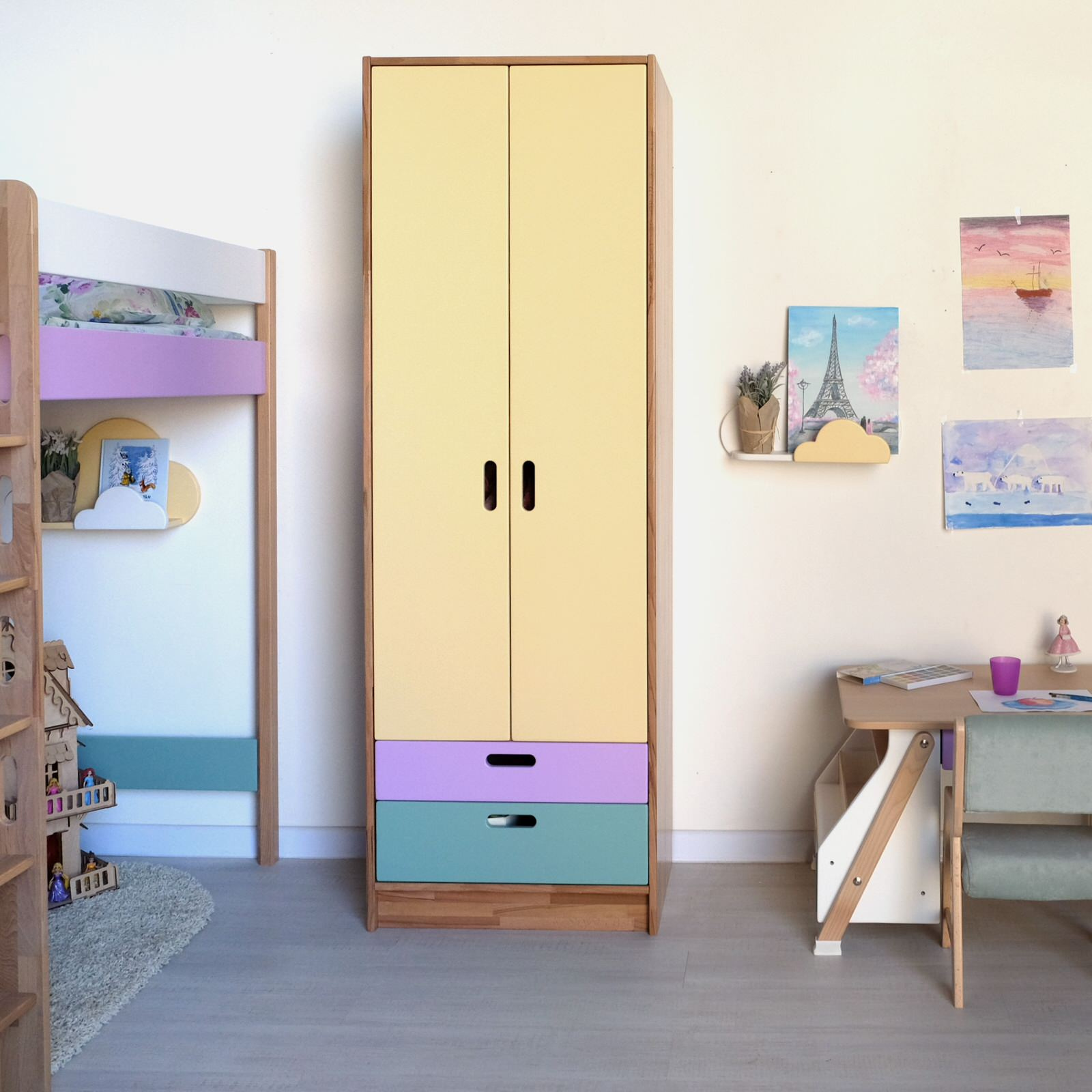 Детские шкафы и стеллажи