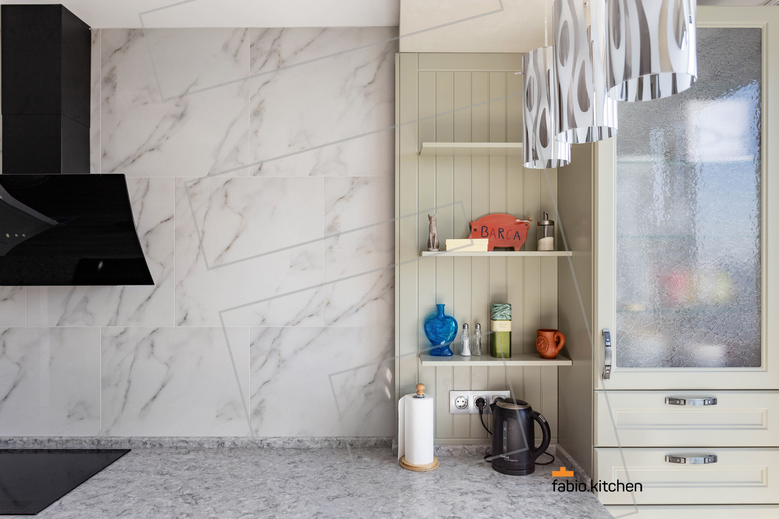 Оливковая кухня из пленки