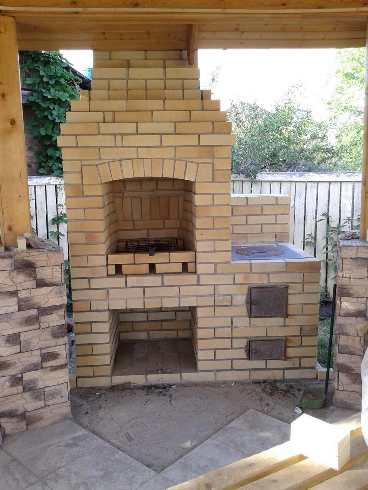 Барбекю с печью под казан