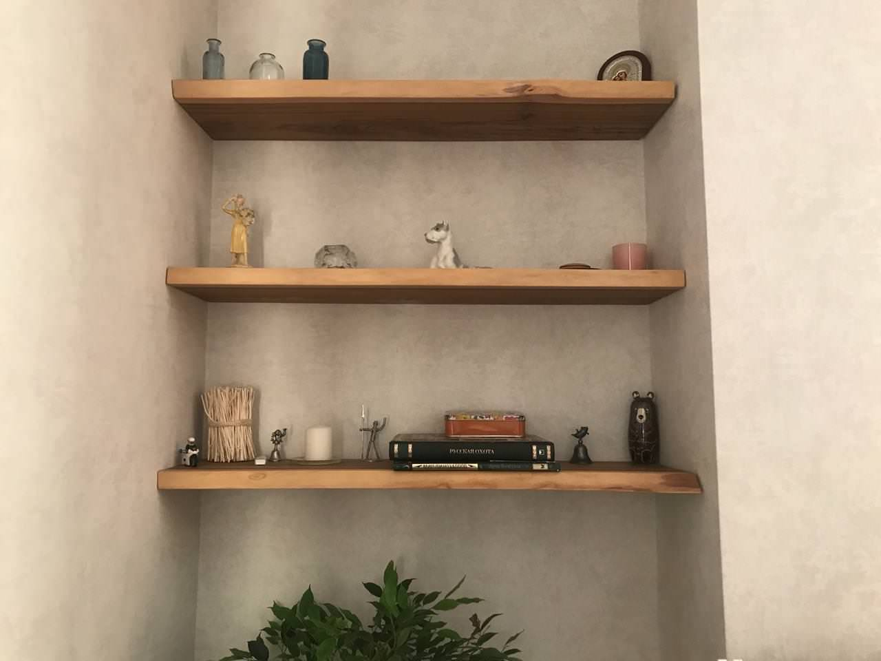 Полки из слэбов карагача