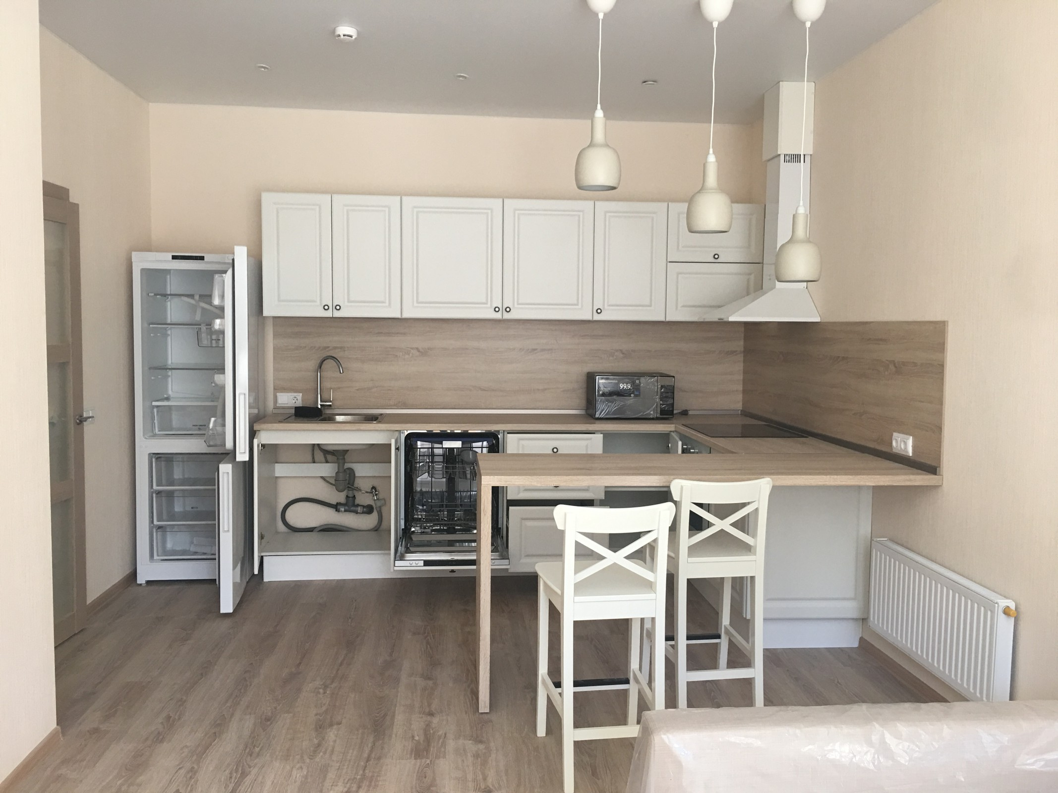 СПОКОЙНЫЙ ИНТЕРЬЕР ОДНОСПАЛЬНЫХ АППАРТАМЕНТОВ