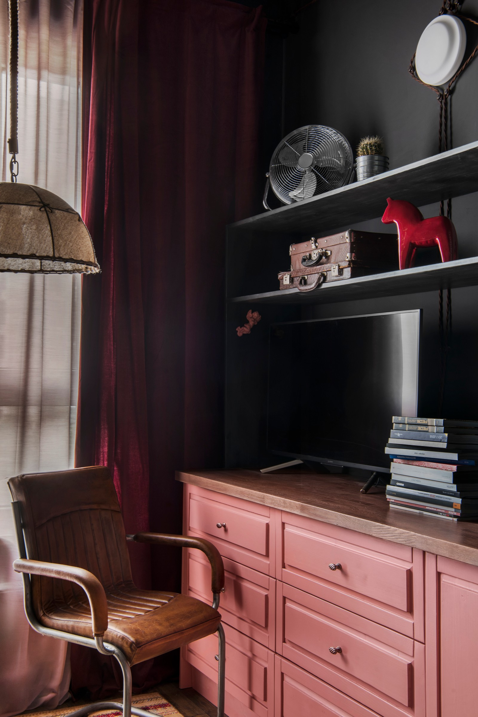 Дизайн кухни-гостиной в стиле лофт