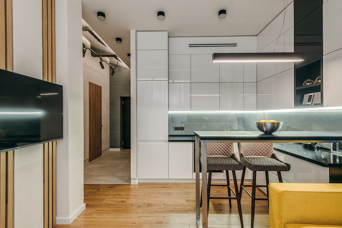 Фотографии реализованной студии в TriBeCa Apartments 43 м2