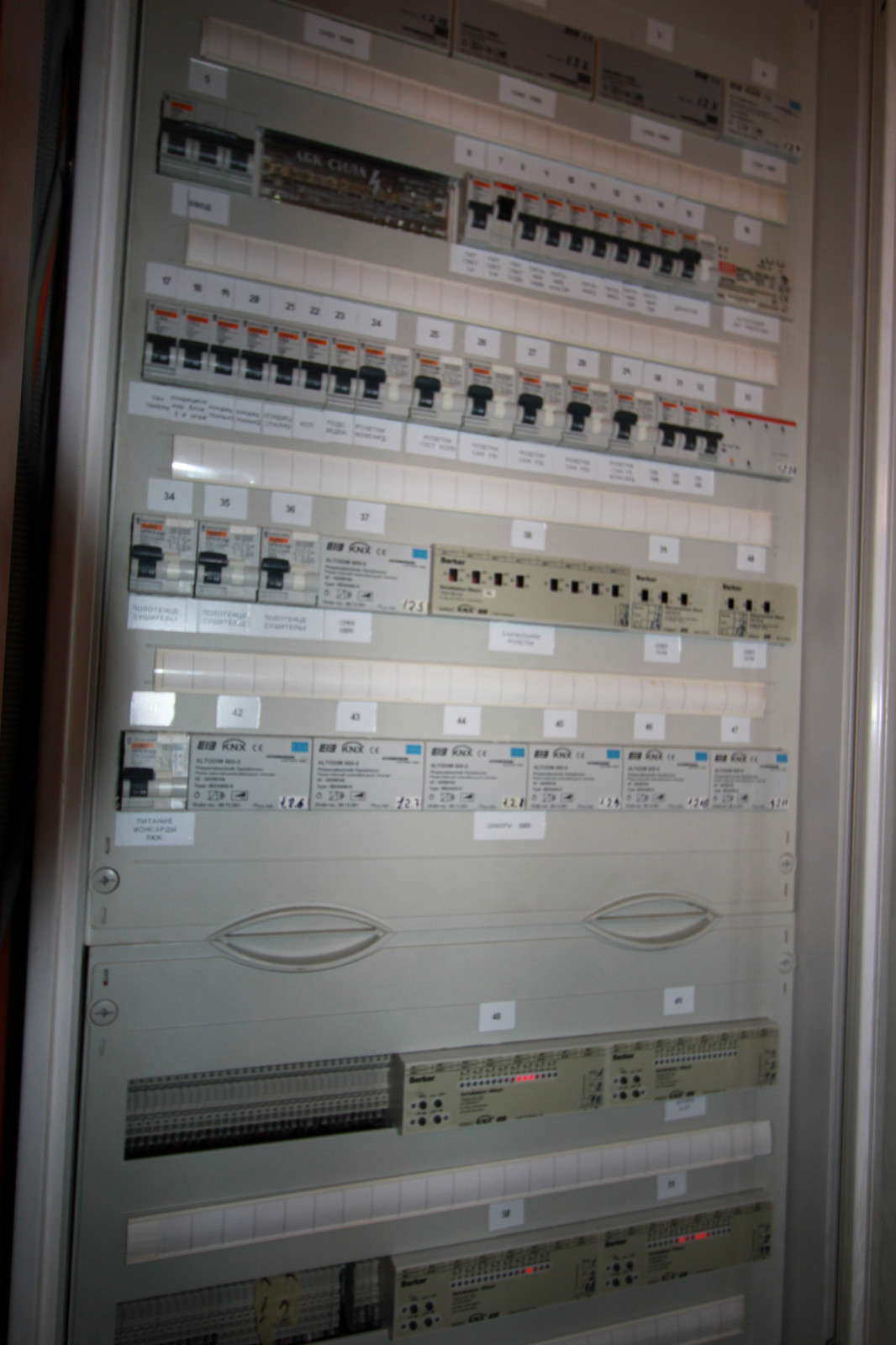 Автоматизация коттеджа на шине KNX