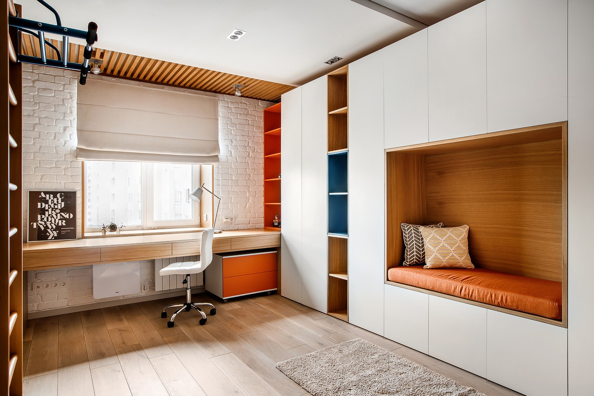 Квартира современной семьи с двумя детьми