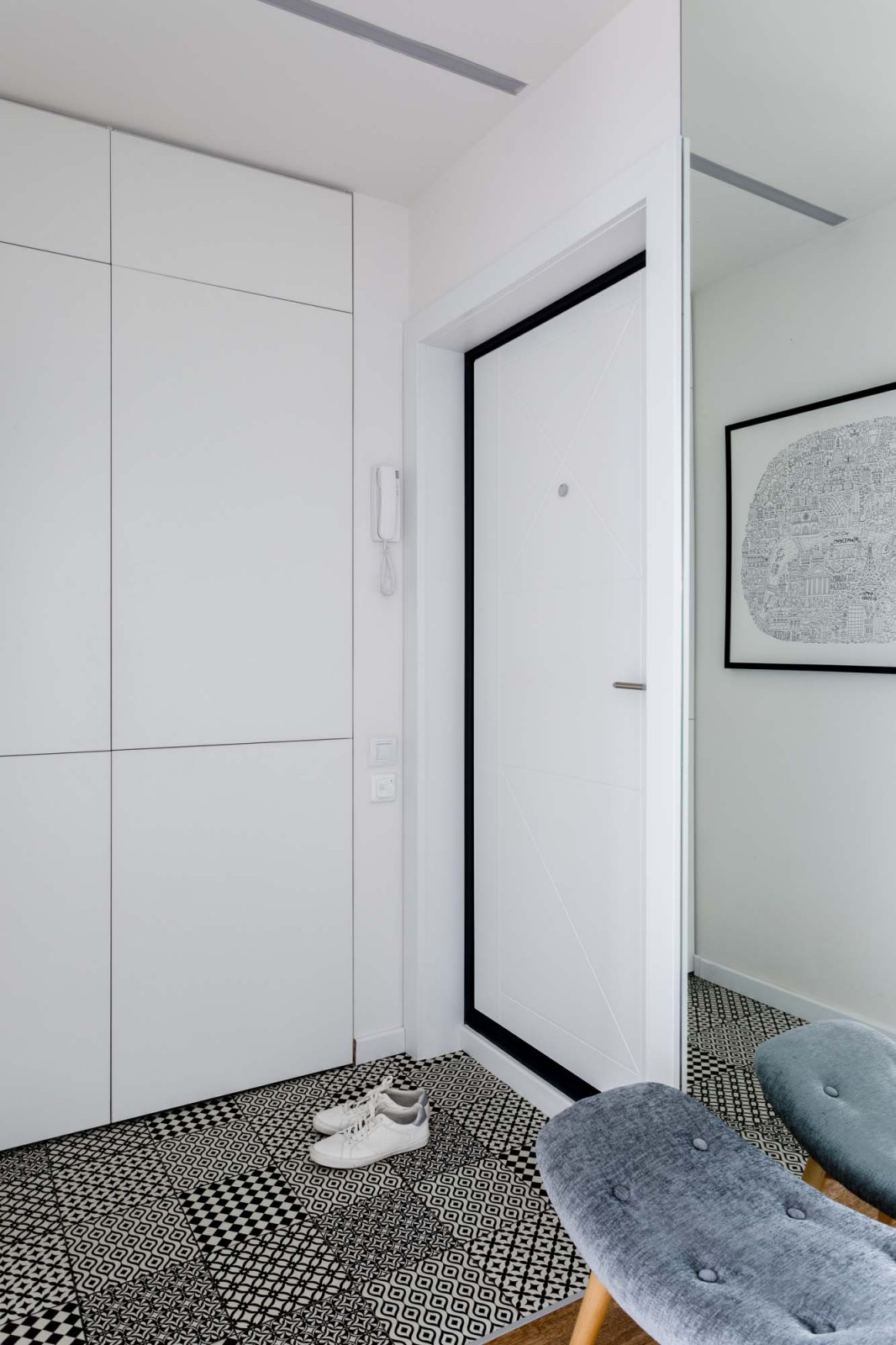 Светлая «скандинавская» студия 32 м² в Москве