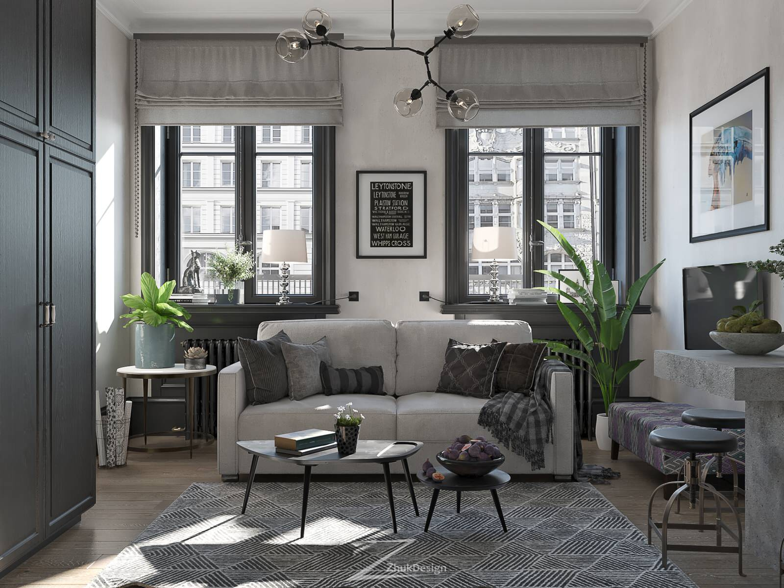 Дизайн апартаментов в европейском стиле